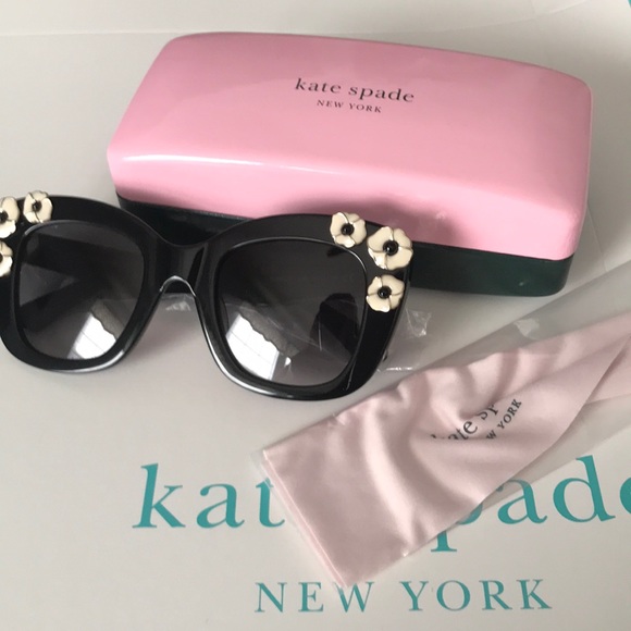 kate spade Accessories - NEW KATE SPADE ♠️ Black Sunglasses w/Case/Cloth
